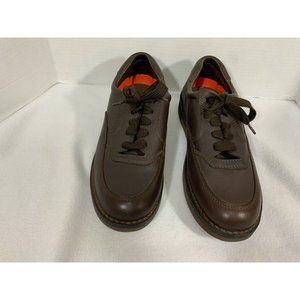 CABELA'S MEN 8E 82-1079 Dark Brown LEATHER CHUKKA LACE VIBRAM  OXFORDS sz 9.5 D